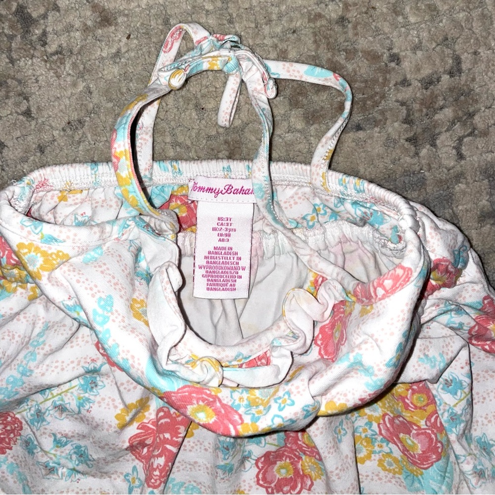 Tommy Bahama floral tank top size 3T - Picture 3 of 3
